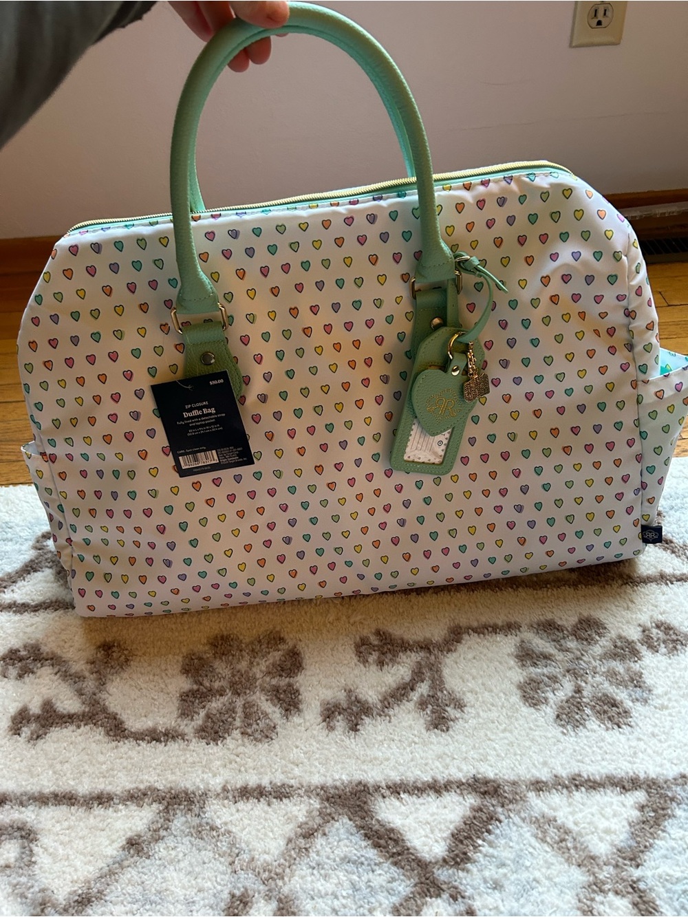 New! Roller Rabbit x Target Disco Wave Soft side Duffel Bag